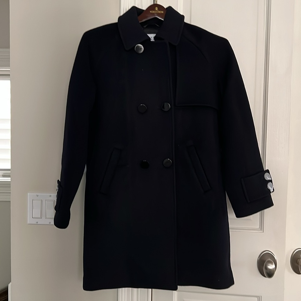 Claudie Pierlot dark navy wool peacoat size 38 new with tags